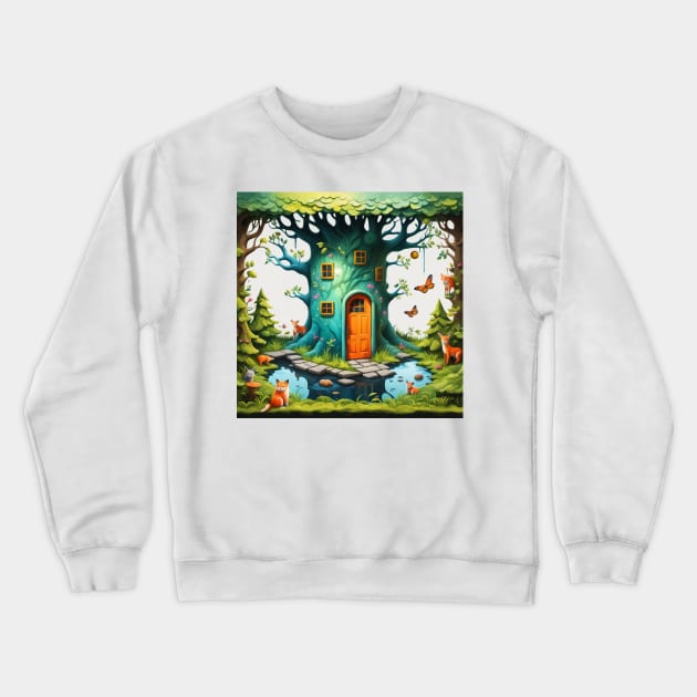 A nook for the storybook soul Crewneck Sweatshirt by CarefulFund